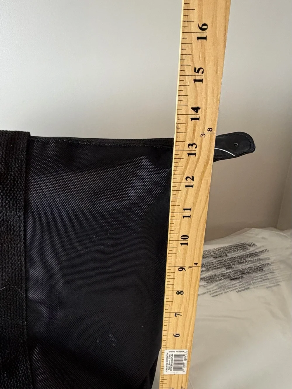 Tag Heuer Black Duffel Tote Knit Canvas with Logo Patch